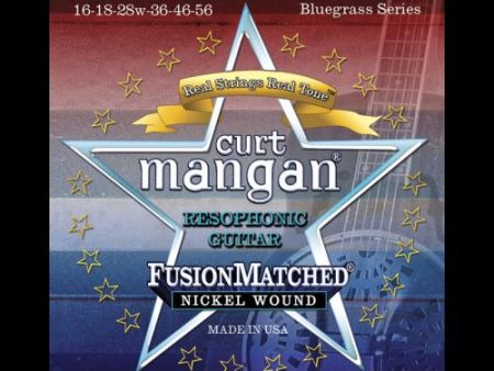 Curt Mangan Fusion Matched Nickel Wound Resophonic Guitar Strings (16-56) For Discount