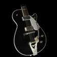 Used 2011 Gretsch G6128T-GH George Harrison Tribute Duo Jet Electric Guitar Aged Black Cheap