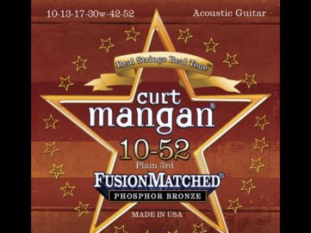 Curt Mangan Fusion Matched Phosphor Bronze Acoustic Strings (10-52) Cheap