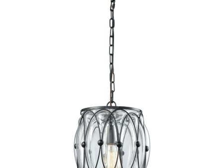 Adriano 9  Wide 1-Light Mini Pendant For Sale