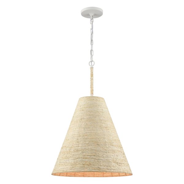 Abaca 17  Wide 1-Light Pendant Sale