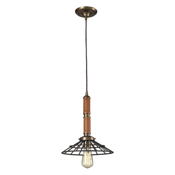 1-Light Wood Pendant Online