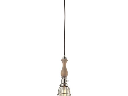 1-Light Wood Pendant Cheap