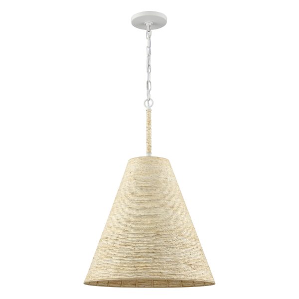 Abaca 17  Wide 1-Light Pendant Sale