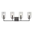 West End 29.75  Wide 4-Light Vanity Light For Sale