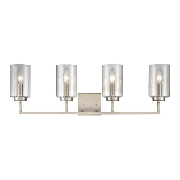 West End 29.75  Wide 4-Light Vanity Light For Sale